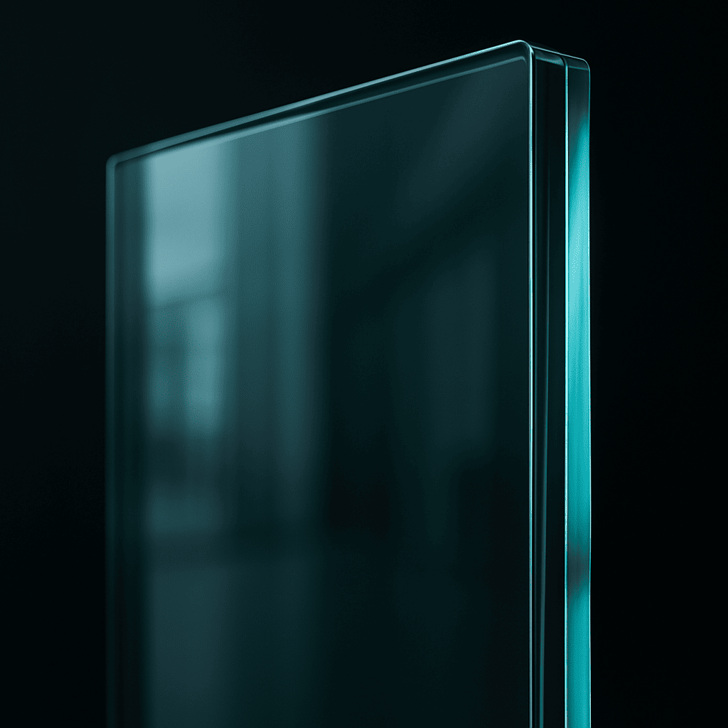 High-performance glass sample